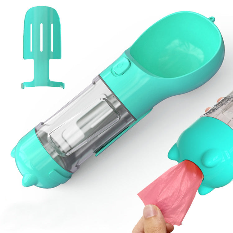 3-in-1 Dog Travel Bottle with Poop Dispenser