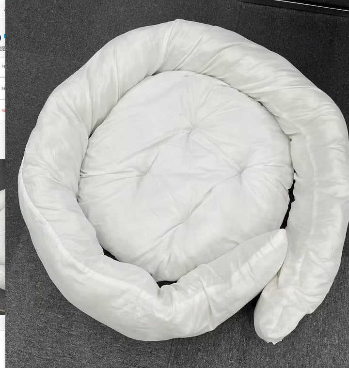 CloudNest Plush Round Pet Bed