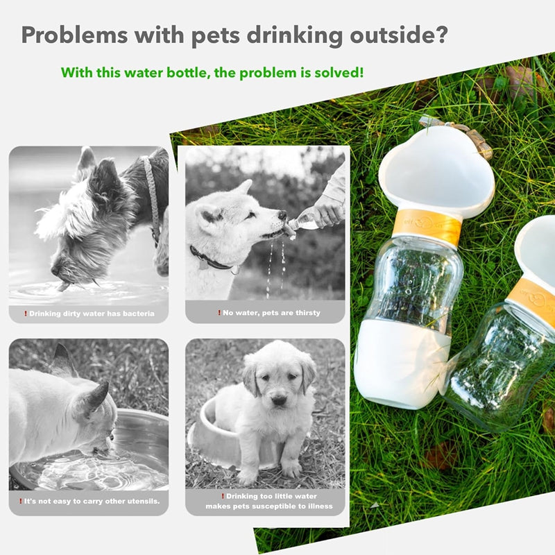 TwistFlow 2-in-1 Dog Walking Water Bottle