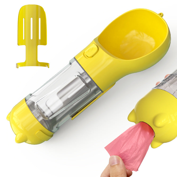 3-in-1 Dog Travel Bottle with Poop Dispenser