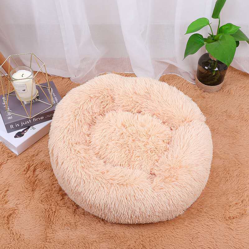 CloudNest Plush Round Pet Bed