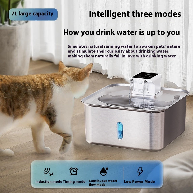 WireFlow Steel Fountain