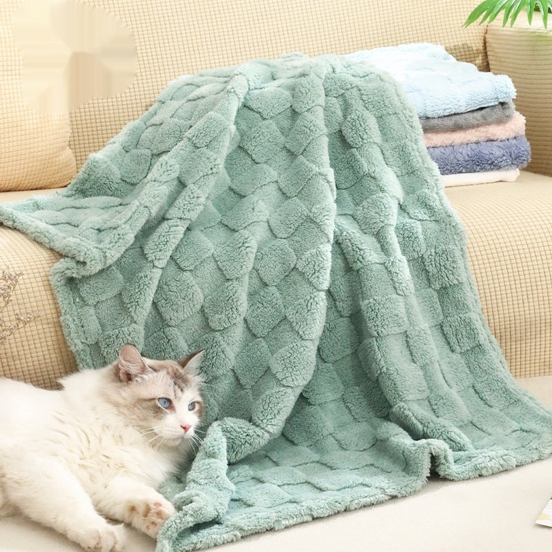 CoralFleece Pet Sleep Blanket