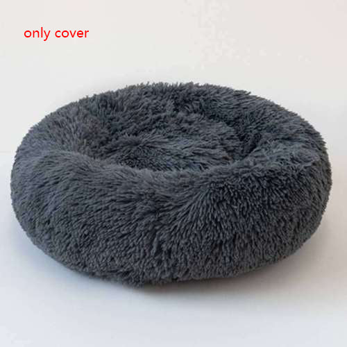 CloudNest Plush Round Pet Bed