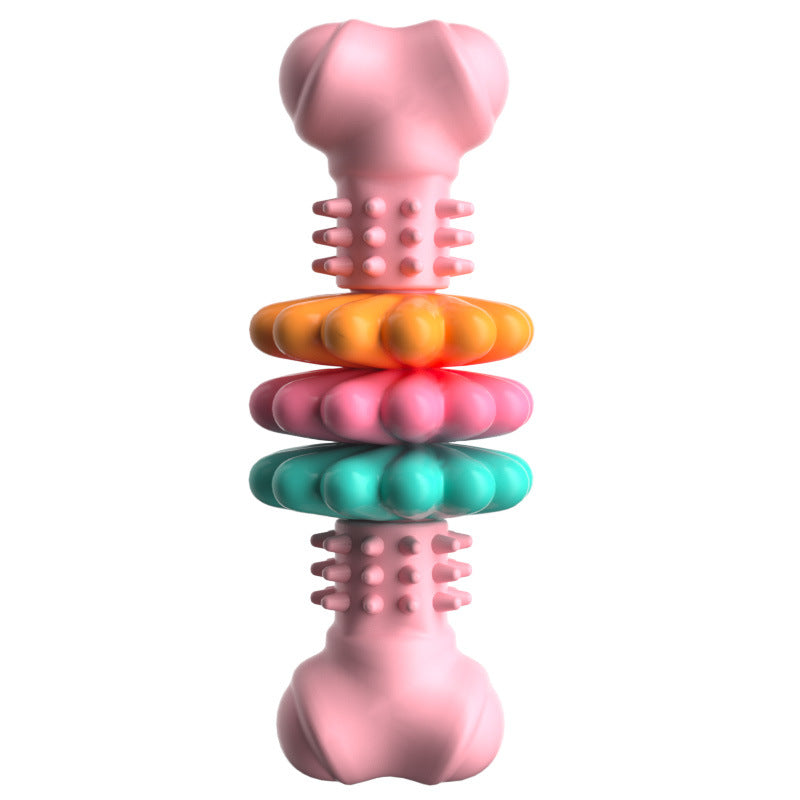 Indestructible TPR Bone Chew Toy for Dogs